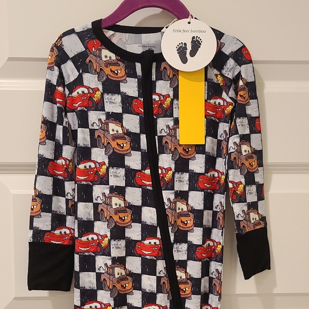 Little Feet Bamboo Cars Pajama Set
